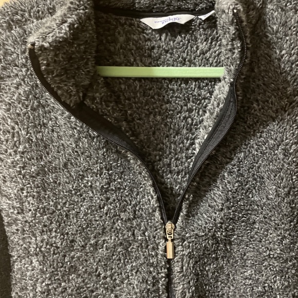 Women Large Sherpa Plush Outdoor Activewear Vest Jacket Zipper Front Pockets - Picture 3 of 7